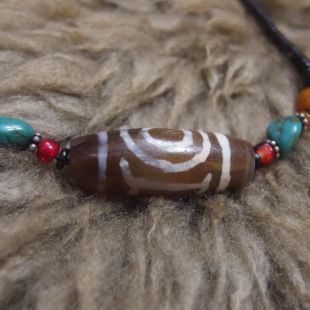 Millennium Persian Sky earth dzi bead