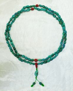 Tibetan old Turquoise beads (7x9 mm)