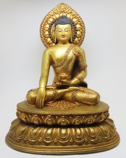 Sakyamuni Buddha (Gilt gold)