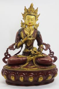 Vajrasattva (Red brass and gilt gold)