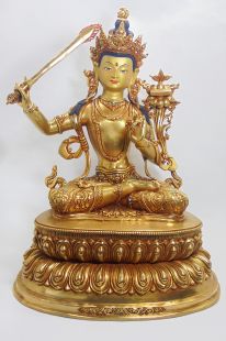 Fully Gilt Copper statue 16〝