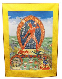 Vajra Yogini Embroidery Thanka with frame