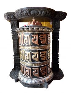 Wall mount prayer wheel (L)