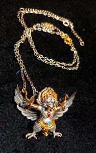 Decorated Dapeng Garuda (Silver Chain)